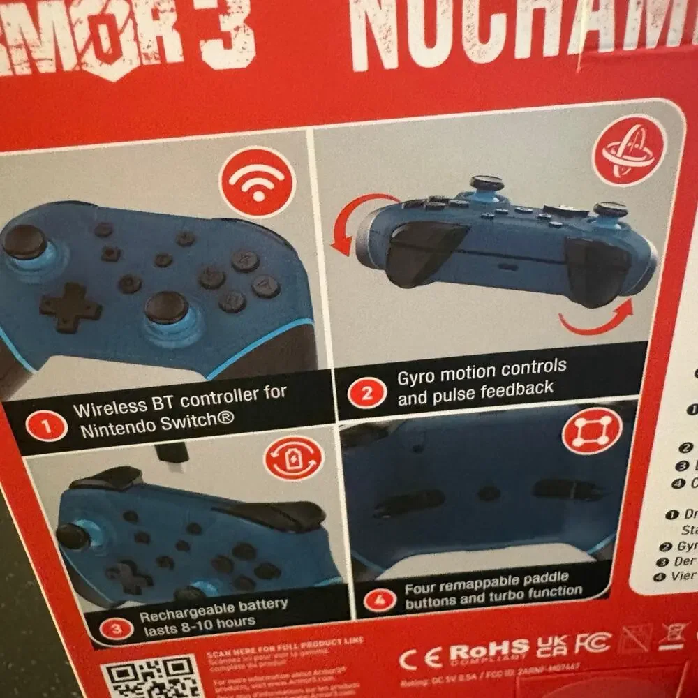 Pro Game Controller for Nintendo Switch & Switch 2 - Blue